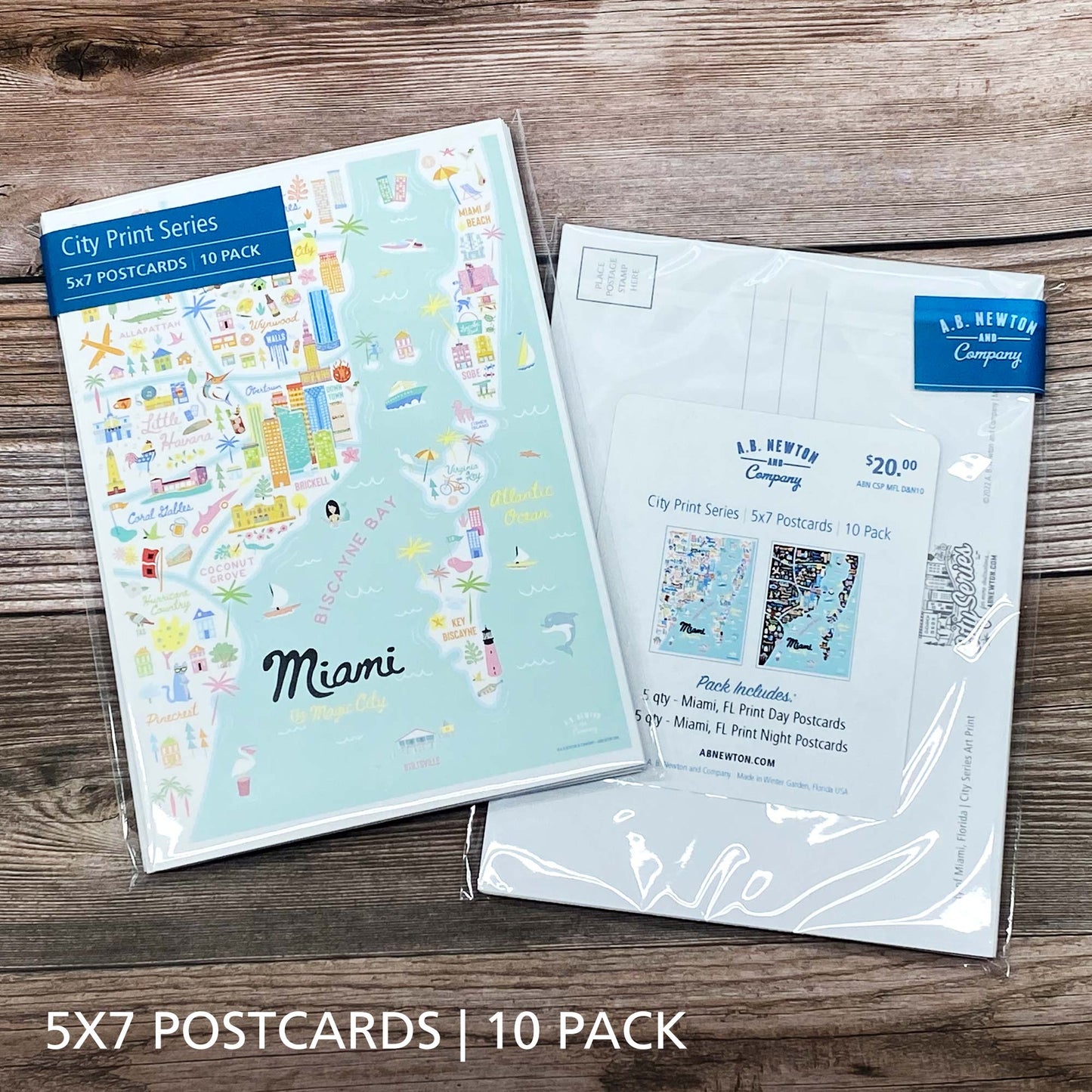 Miami FL 5x7 City Series Postcard