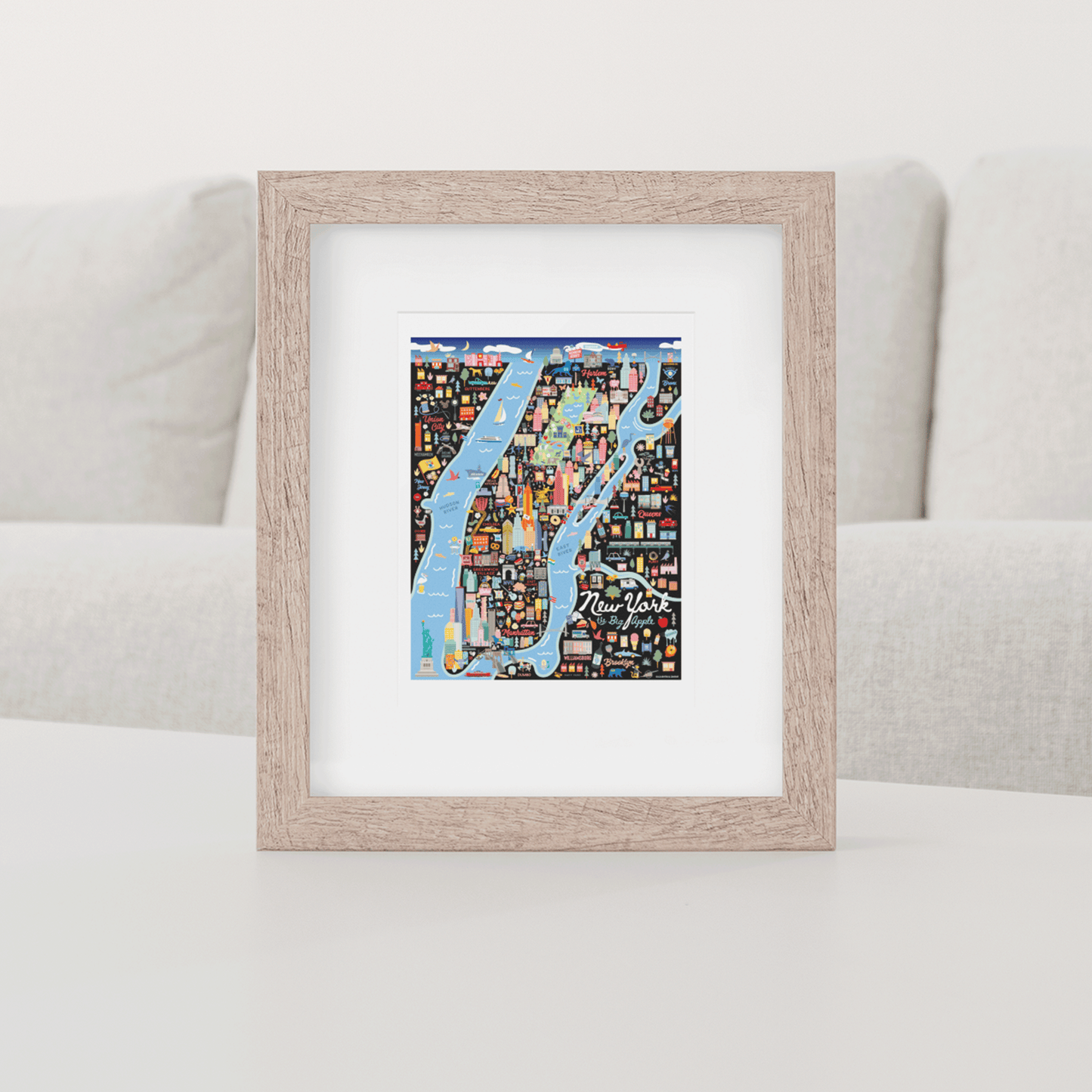 NEW YORK CITY, NY | New York | City Series Map Art Print