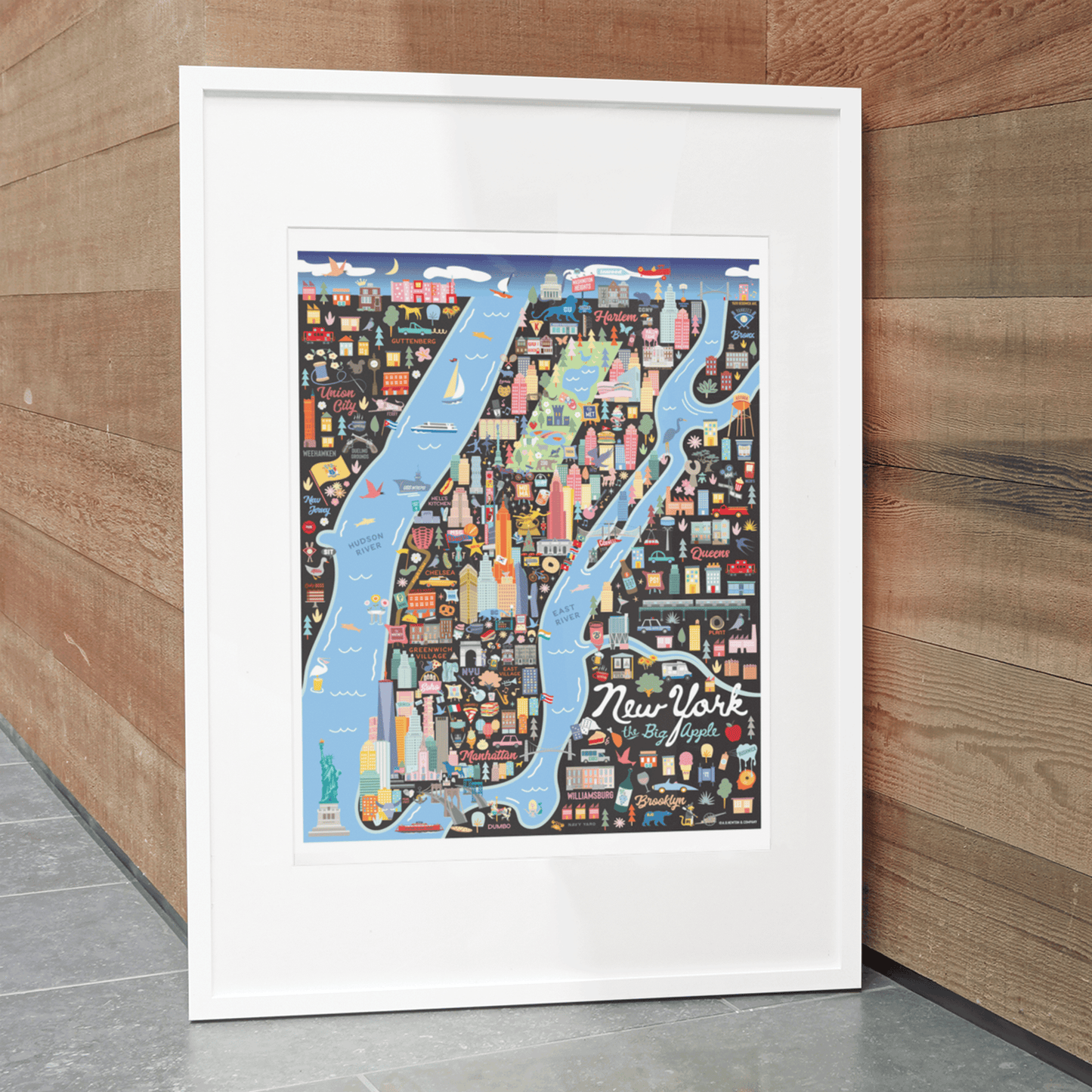 NEW YORK CITY, NY | New York | City Series Map Art Print