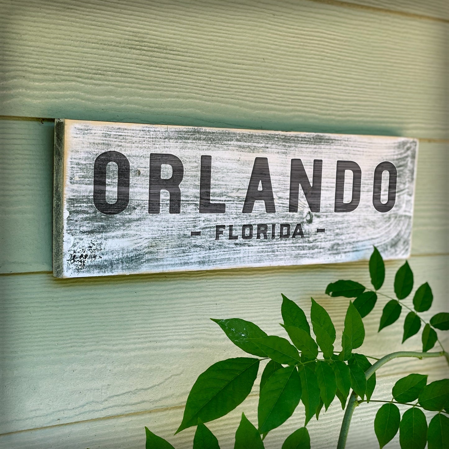 Orlando FL - Handcrafted Artisan Wood Sign