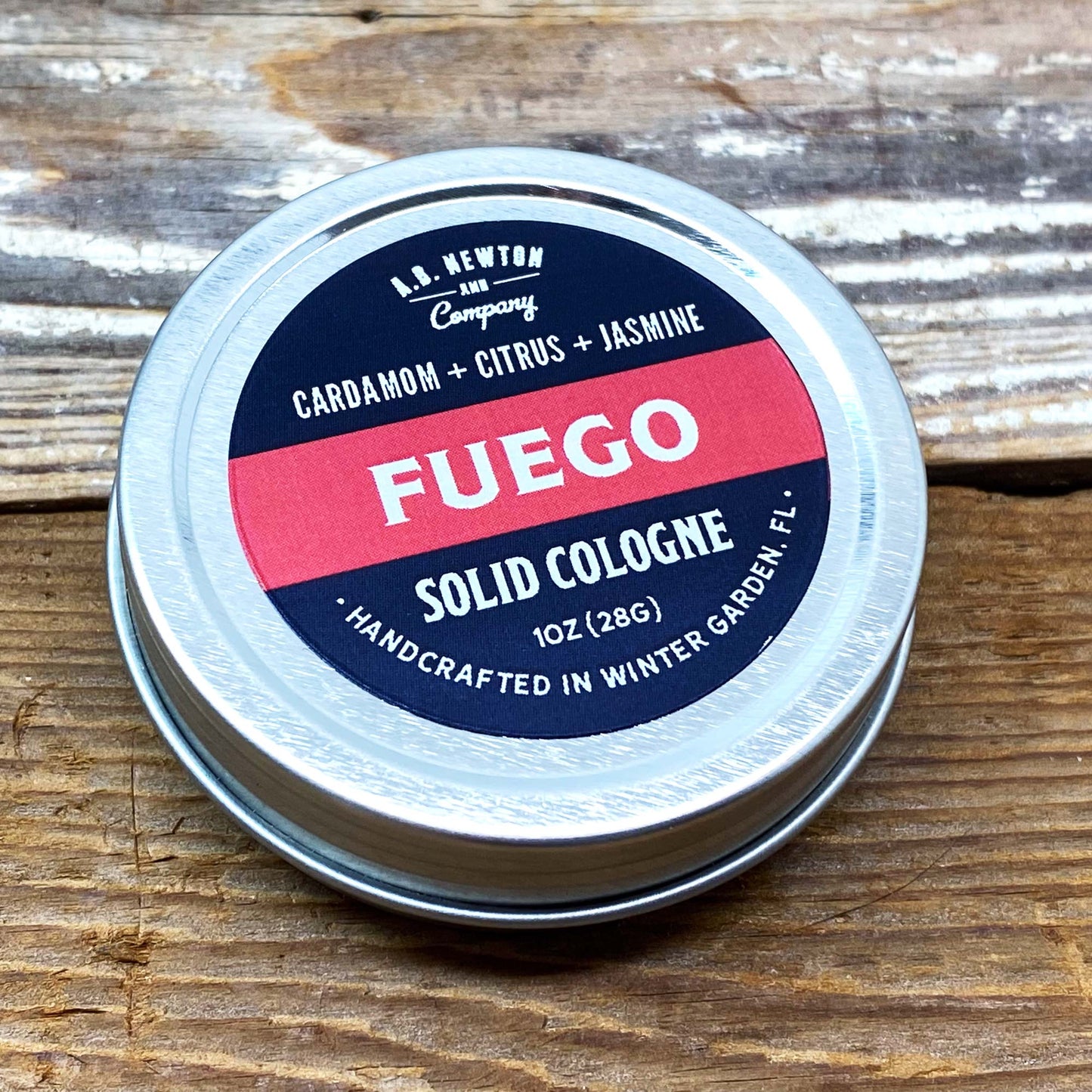 Fuego Handcrafted All Natural Solid Cologne 1oz