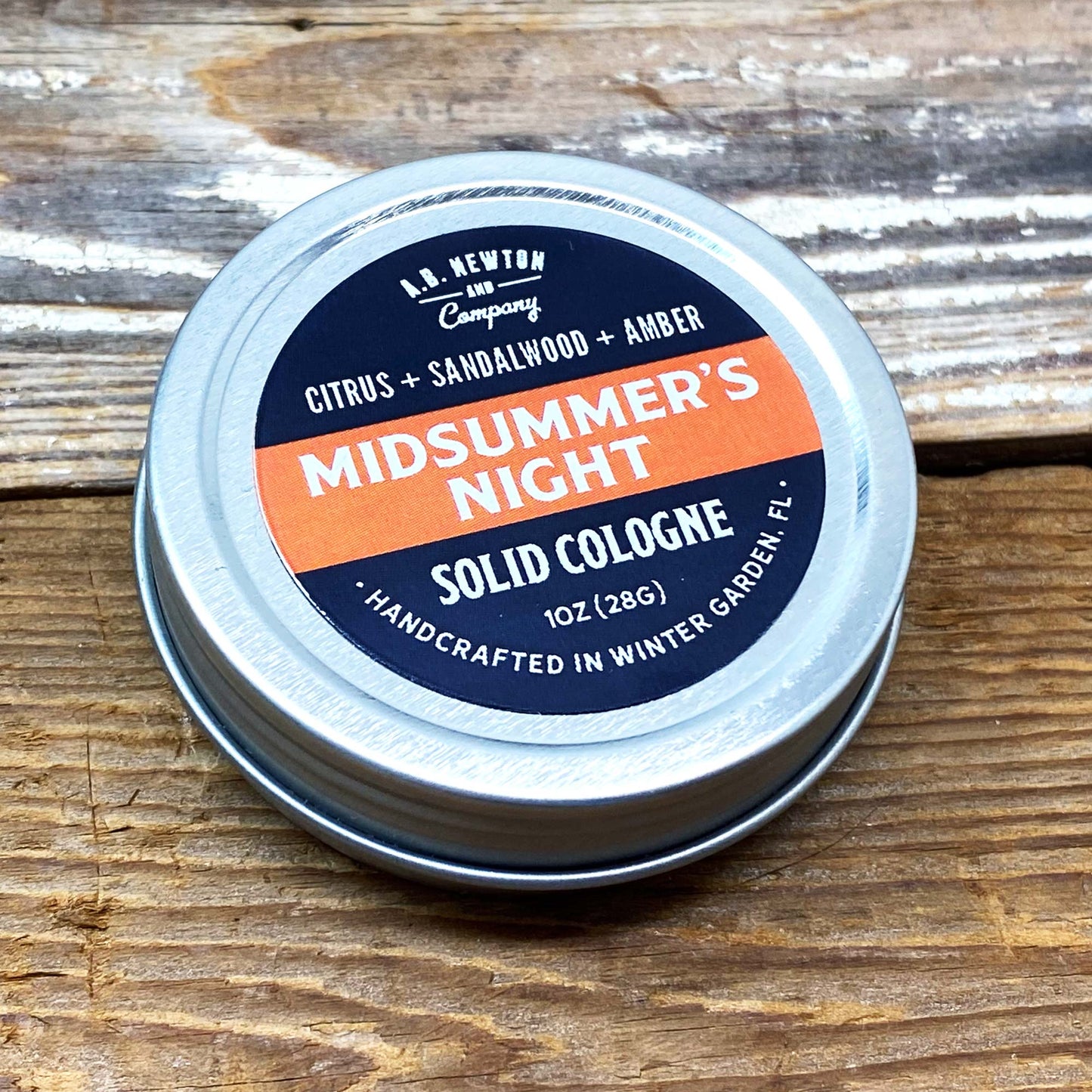 Midsummer's Night Handcrafted All Natural Solid Cologne 1oz