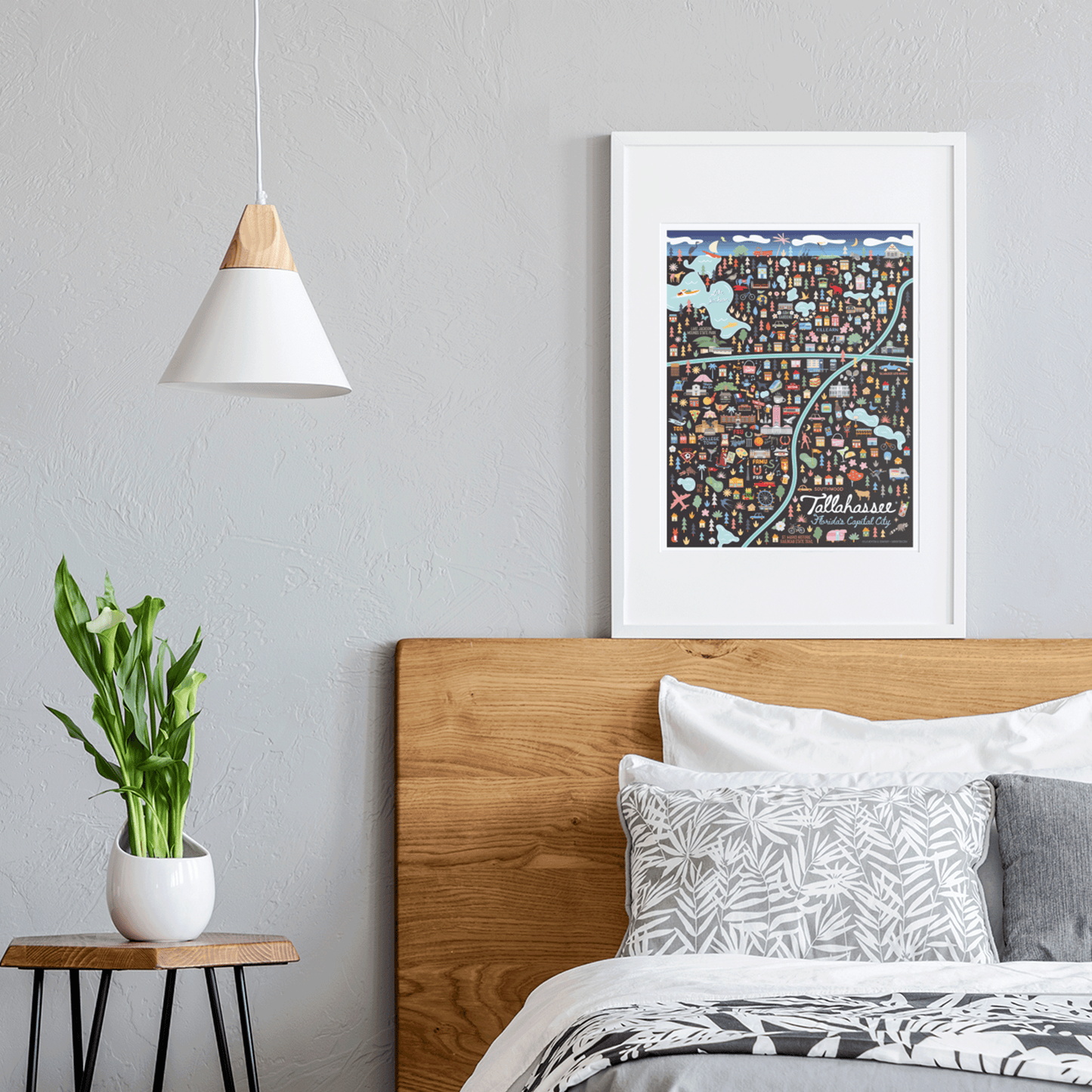 TALLAHASSEE, FL | City Series Map Art Print