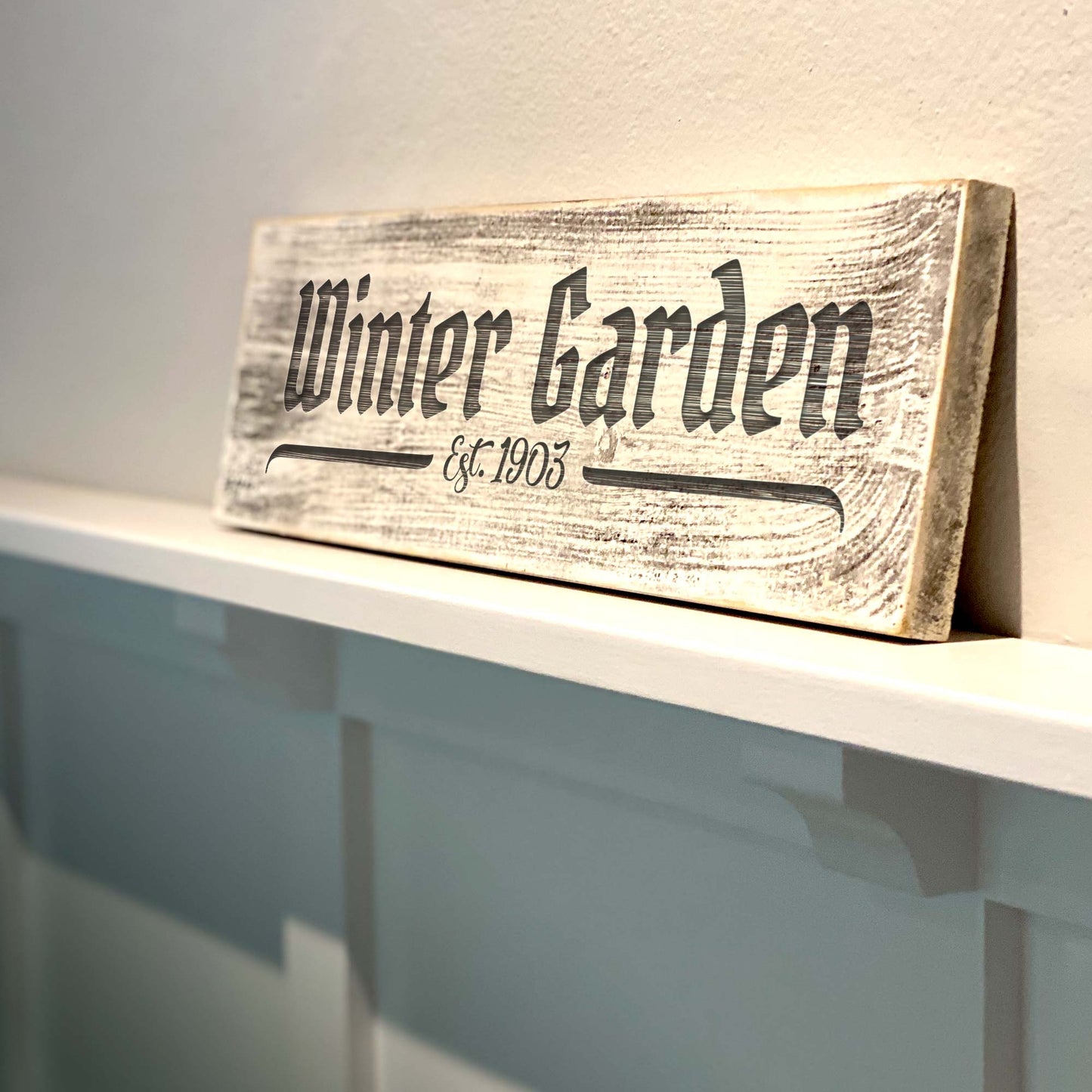 Winter Garden EST.1903 - Handcrafted Artisan Wood signs - A. B. Newton and Company