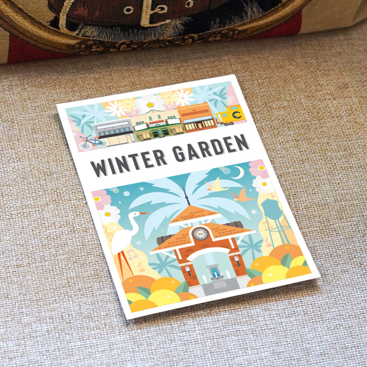 Winter Garden FL 5x7 Montage City Series Postcard