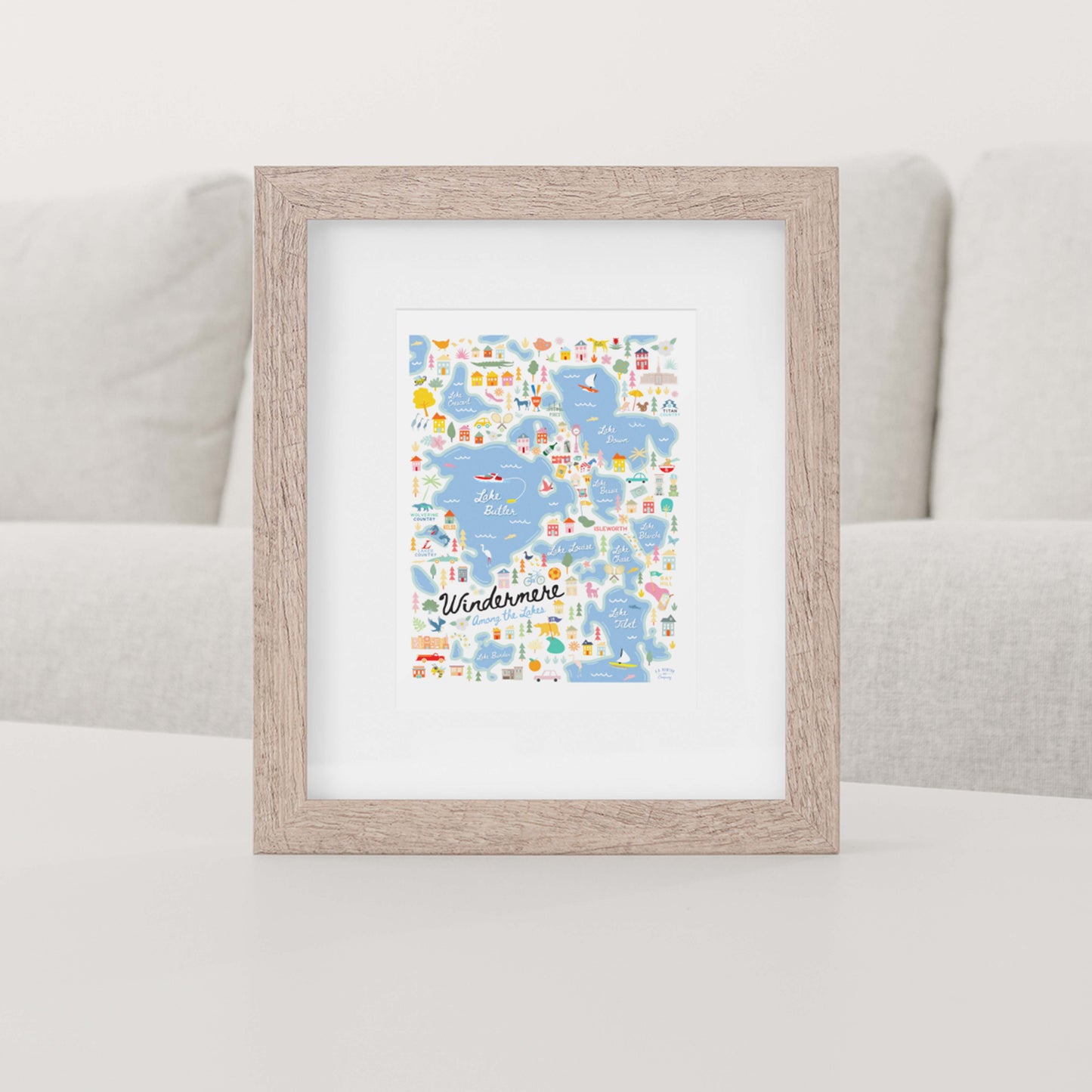 WINDERMERE, FL | City Series Map Art Print