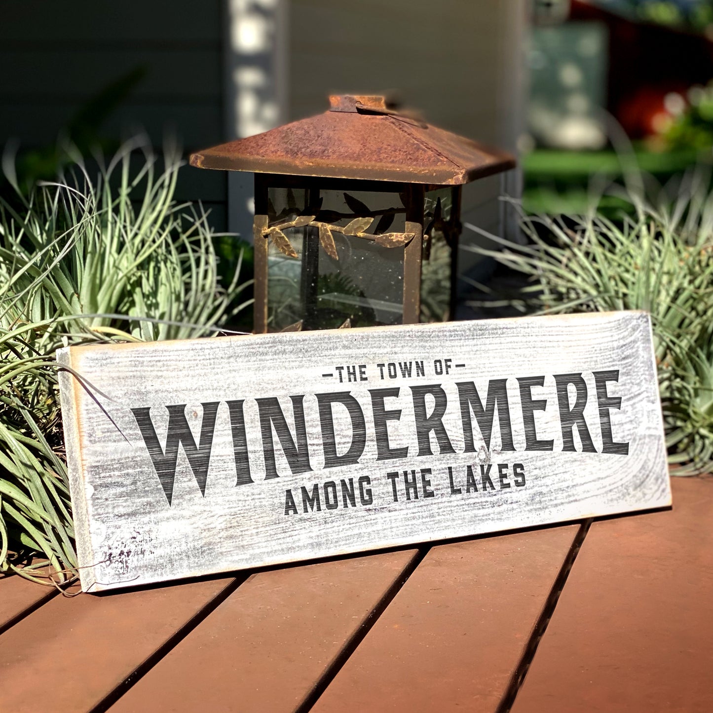 Windermere FL -  Handcrafted Artisan Wood Sign