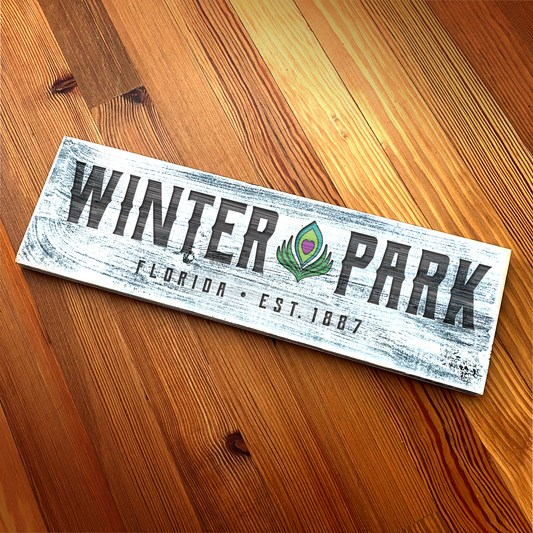 Winter Park FL EST. 1887 - Handcrafted Artisan Wood Sign