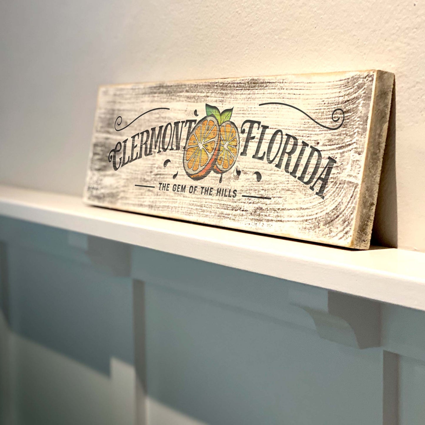Clermont FL Citrus Capital - Handcrafted Artisan Wood Sign