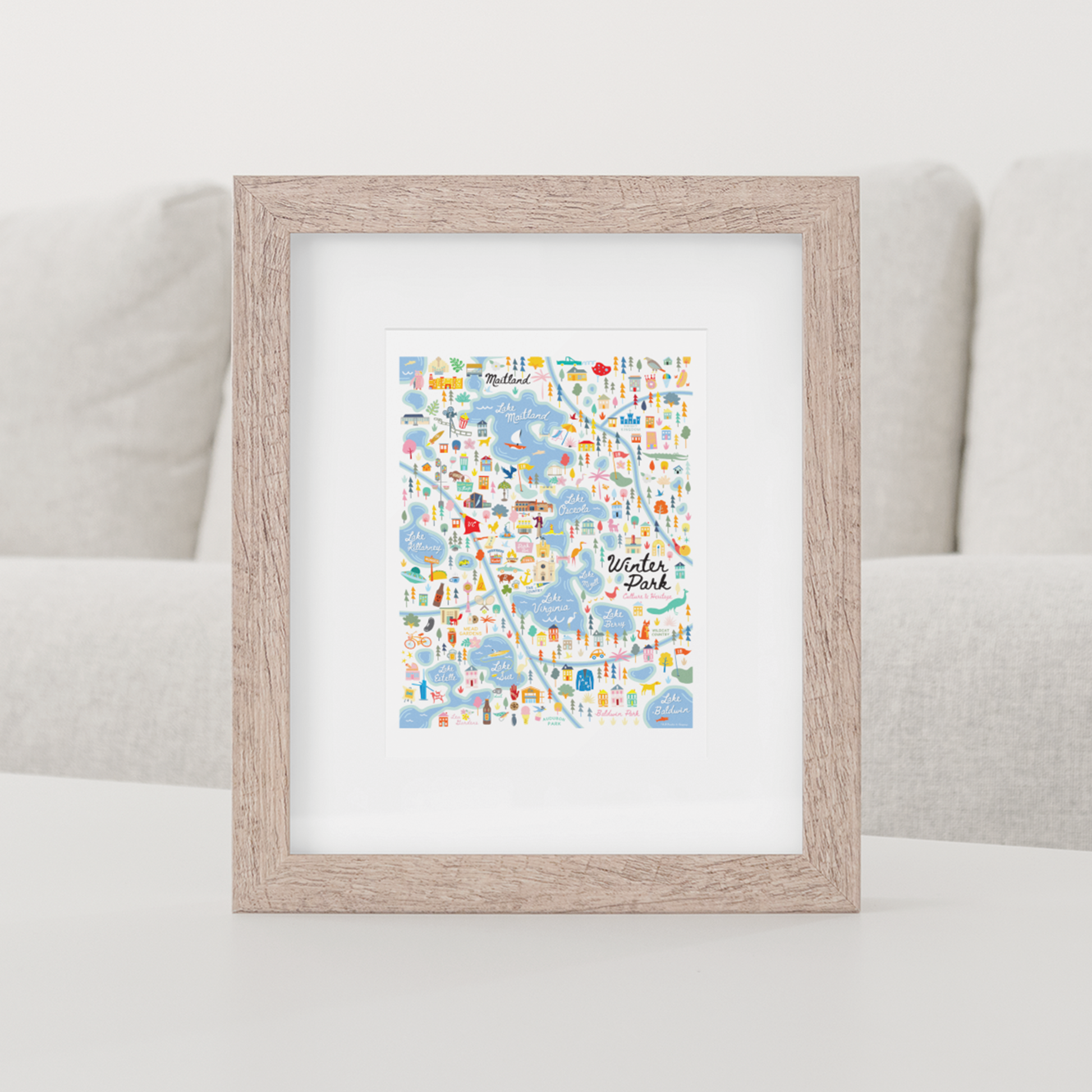 WINTER PARK, FL | City Series Map Art Print