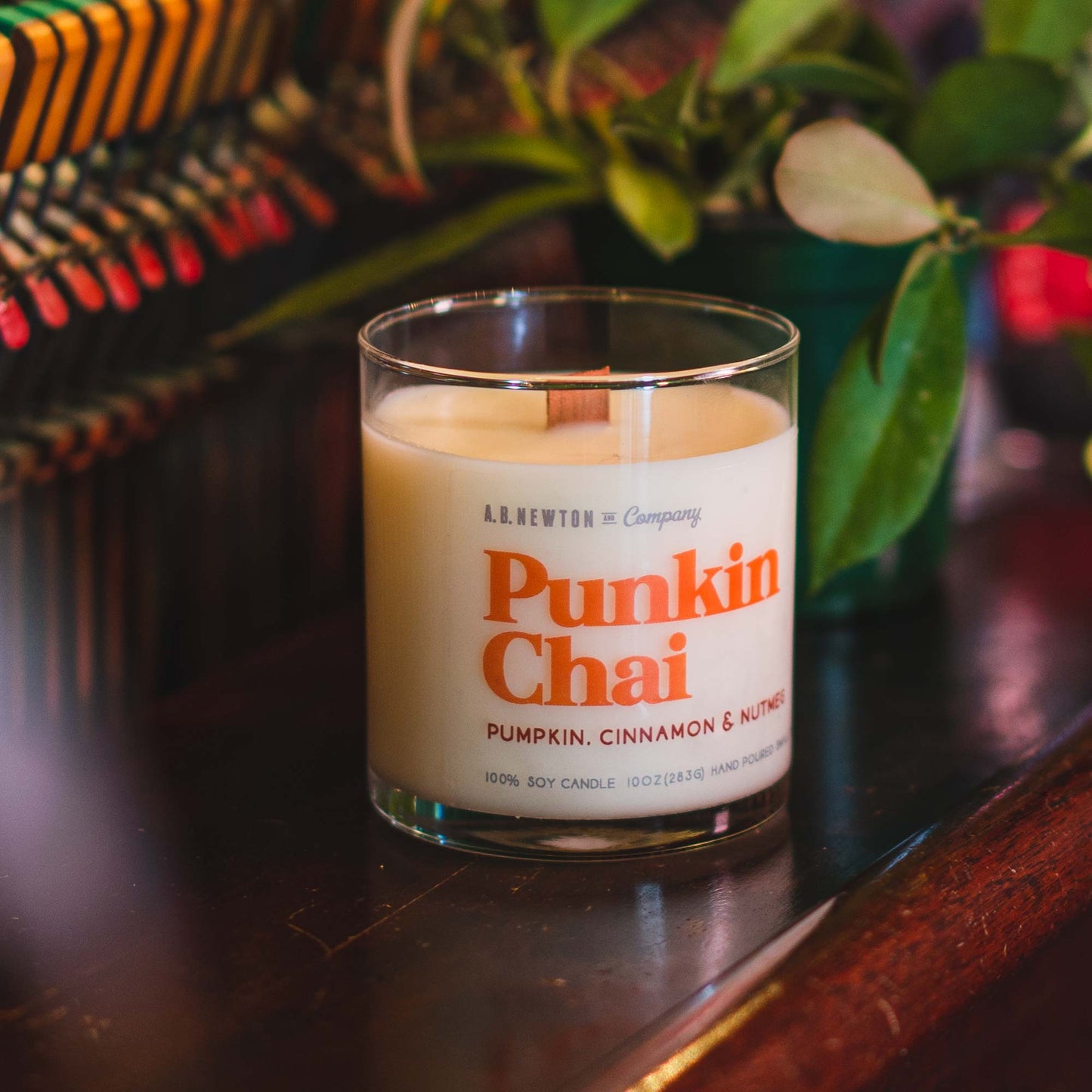 Punkin Chai Scented Soy Candle Hand Poured Small Batch