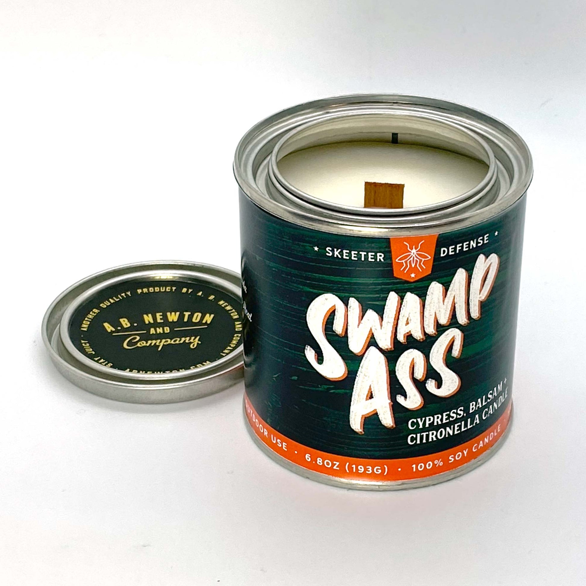Swamp Ass Goods Outdoor Citronella Scented Soy Candle - A. B. Newton and Company