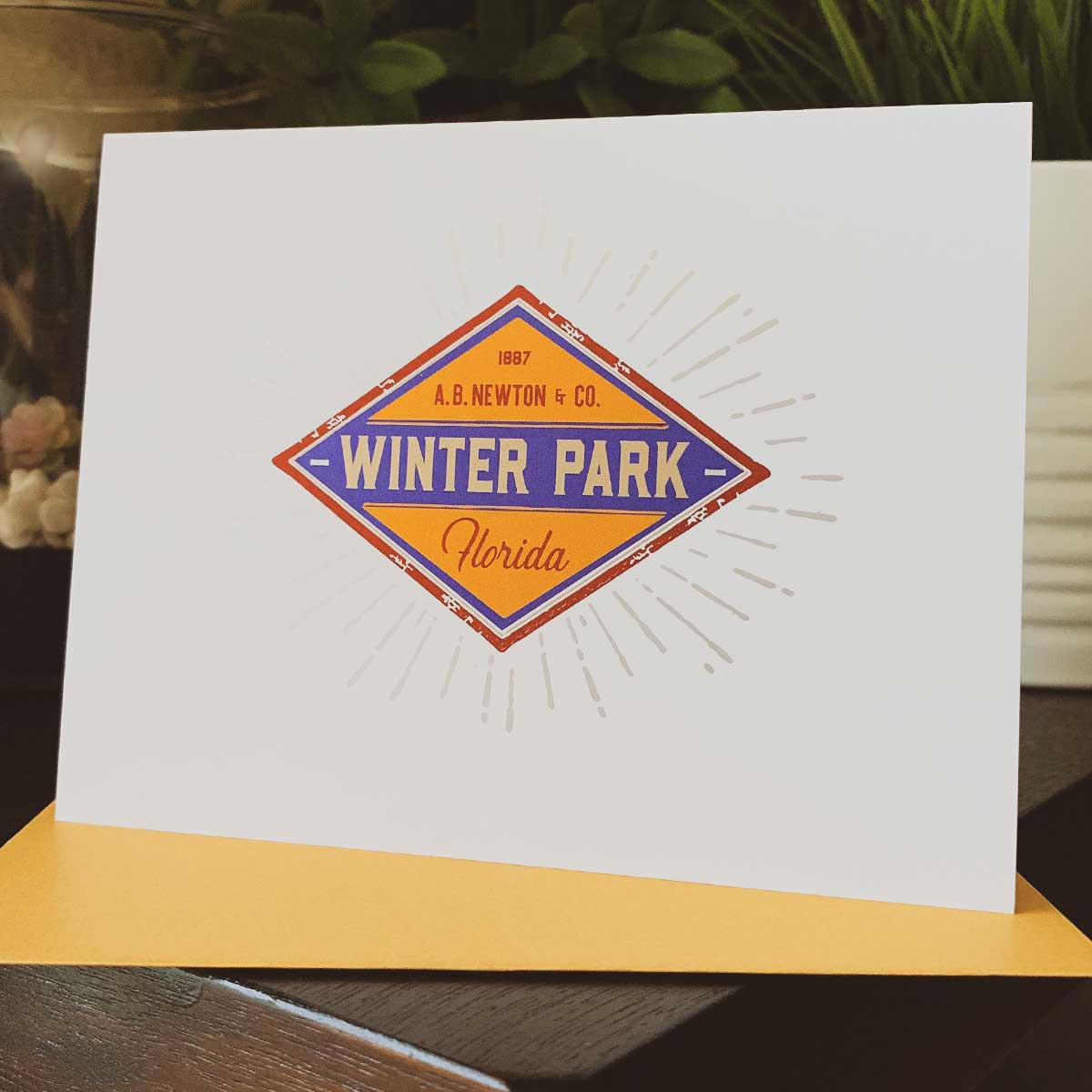 Winter Park Diamond Greeting Card - A. B. Newton and Company