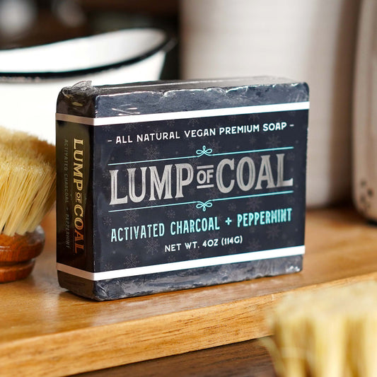 Lump of Coal Holiday Bar of Soap | Handmade Premium Vegan Soap - A. B. Newton and Company