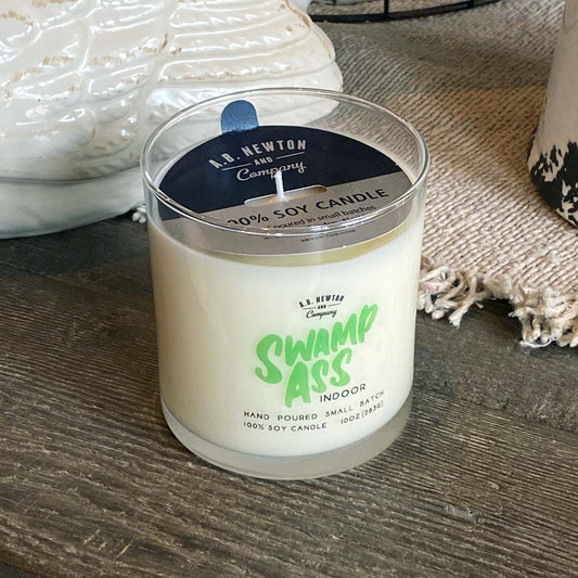 Swamp Ass Goods Indoor 10oz Soy Candle - A. B. Newton and Company