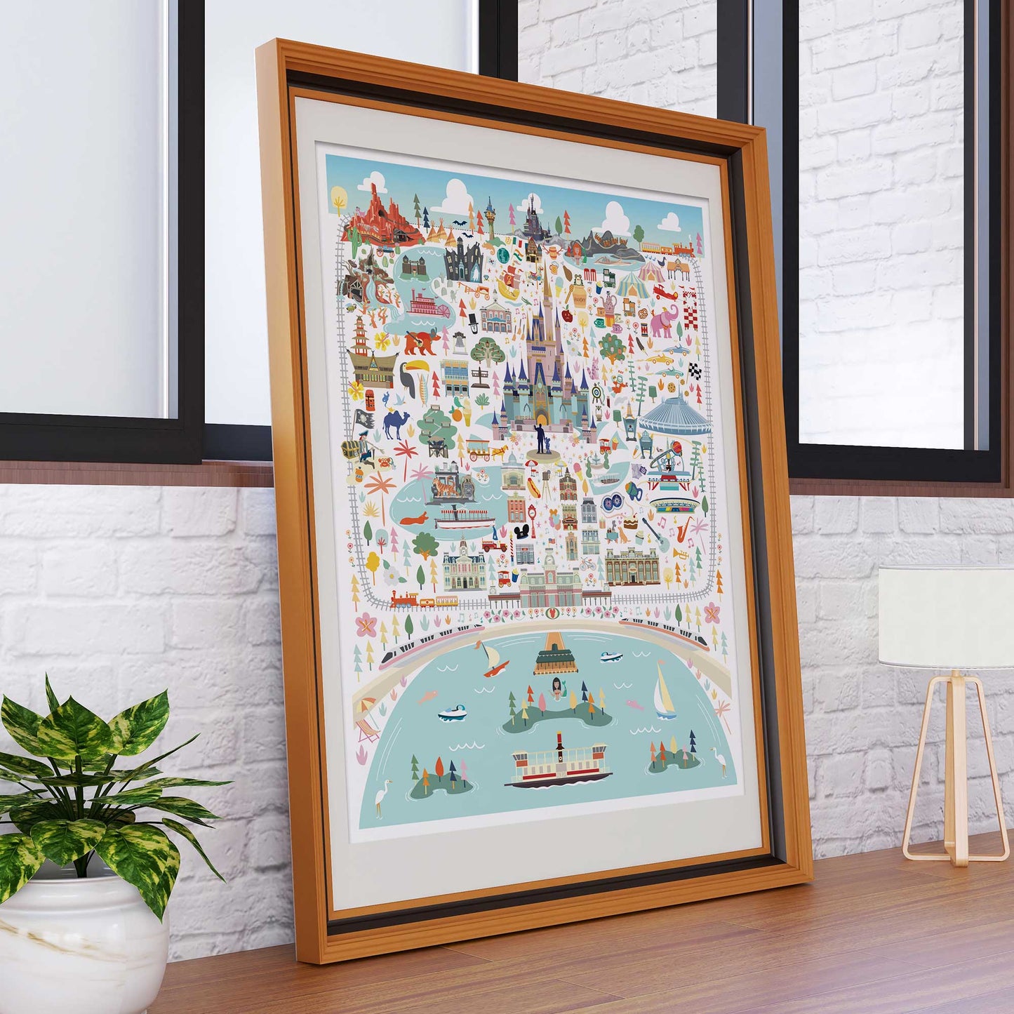 Orlando Florida Theme Park Series | The Kingdom Print - A. B. Newton and Company