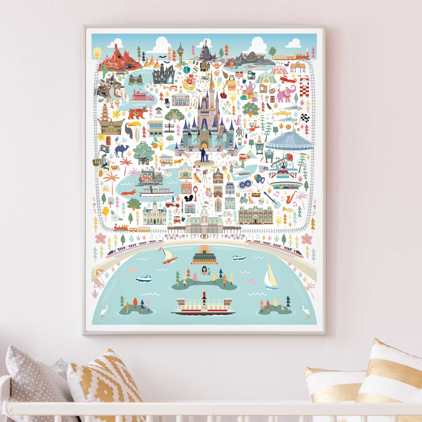 Orlando Florida Theme Park Series | The Kingdom Print - A. B. Newton and Company