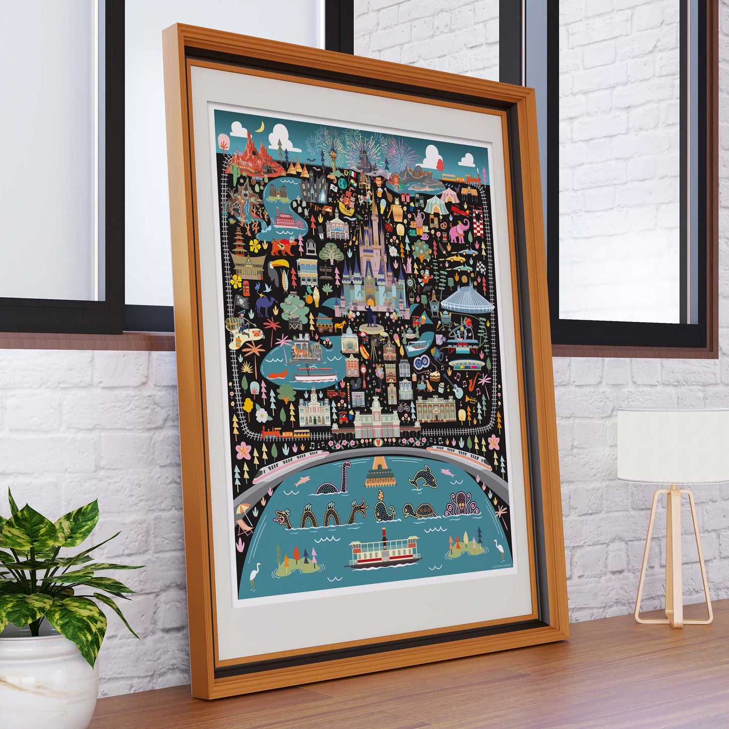 Orlando Florida Theme Park Series | The Kingdom Print - A. B. Newton and Company