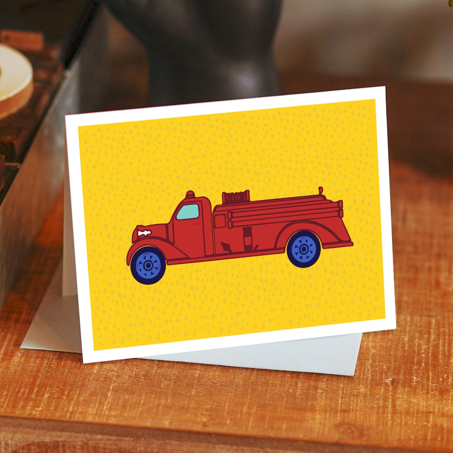 Fire Truck Greeting Card