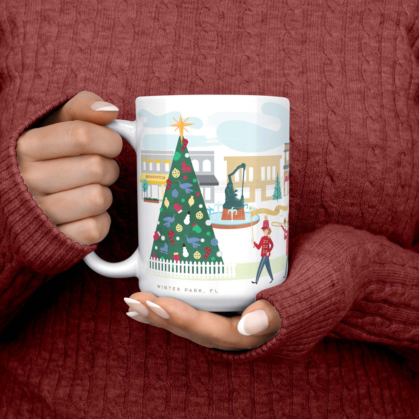 Winter Park Christmas Cheer | 15oz Holiday Coffee Mug