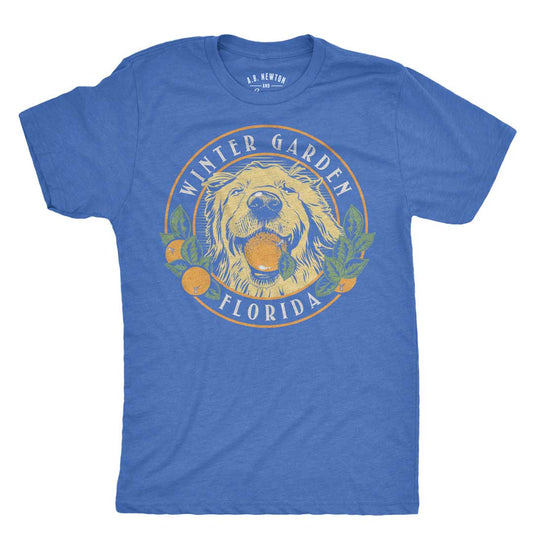 Winter Garden Orange Dog Unisex T-Shirt - A. B. Newton and Company
